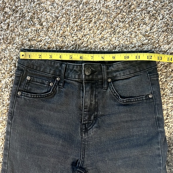 If these jeans could talk… Distressed Grey Black Jeans - Picture 7 of 9